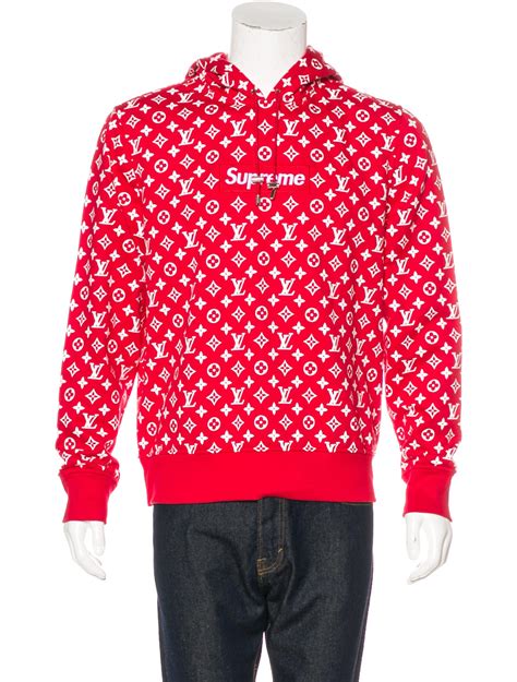 louis vuitton supreme crewneck|louis vuitton pullover hoodie.